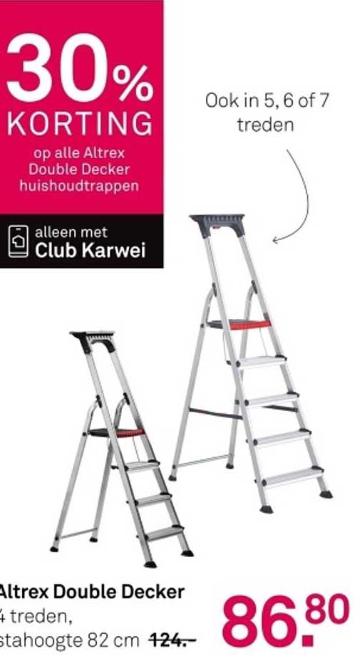 30% KORTING op alle Altrex Double Decker huishoudtrappen