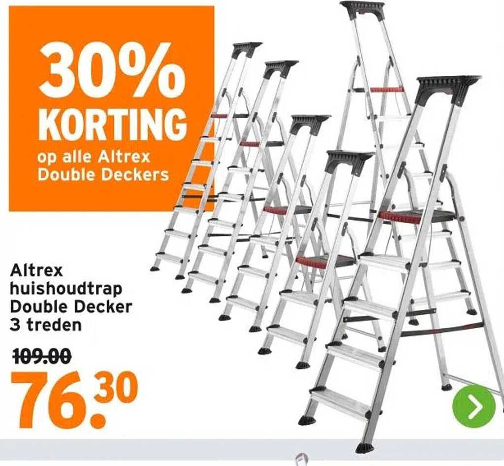 30% KORTING op alle Altrex Double Deckers