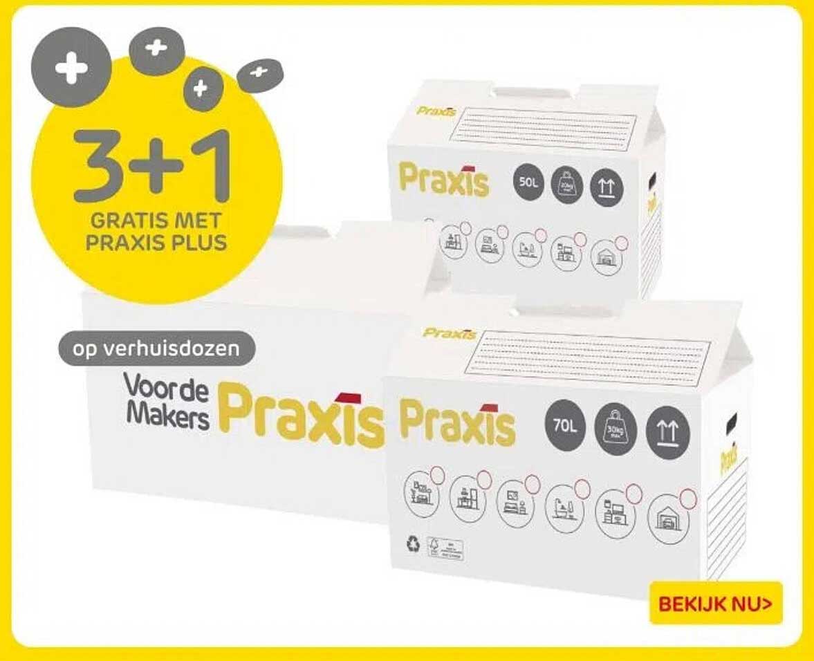 3+1 GRATIS MET PRAXIS PLUS
