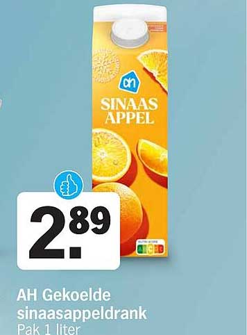 AH Gekoelde sinaasappeldrank Pak 1 liter