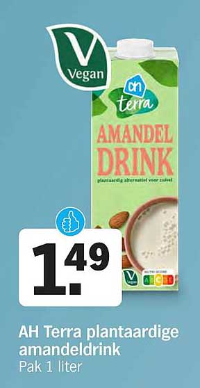 AH Terra plantaardige amandeldrank