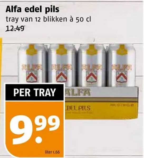 Alfa edel pils tray van 12 blikken à 50 cl