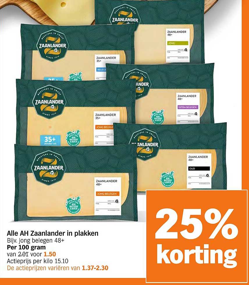 Alle AH Zaanlander in plakken
