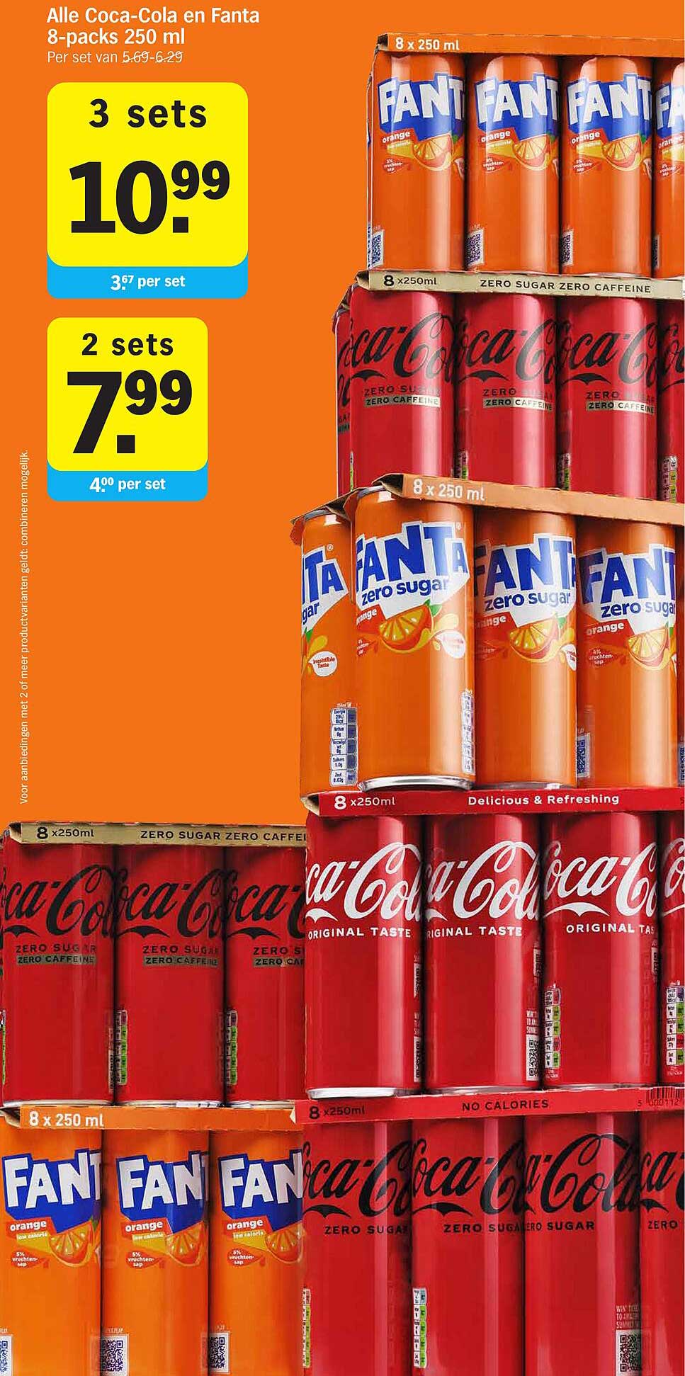 Alle Coca-Cola en Fanta 8-packs 250 ml