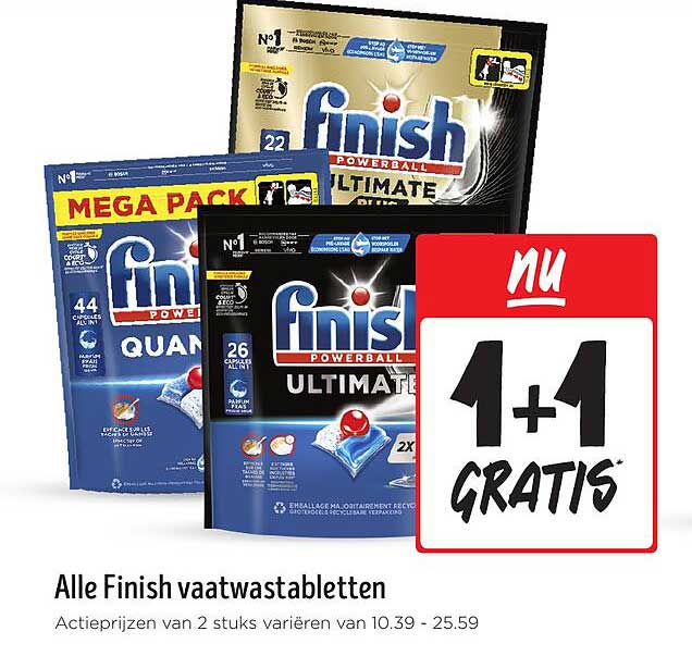 Alle Finish vaatwastabletten