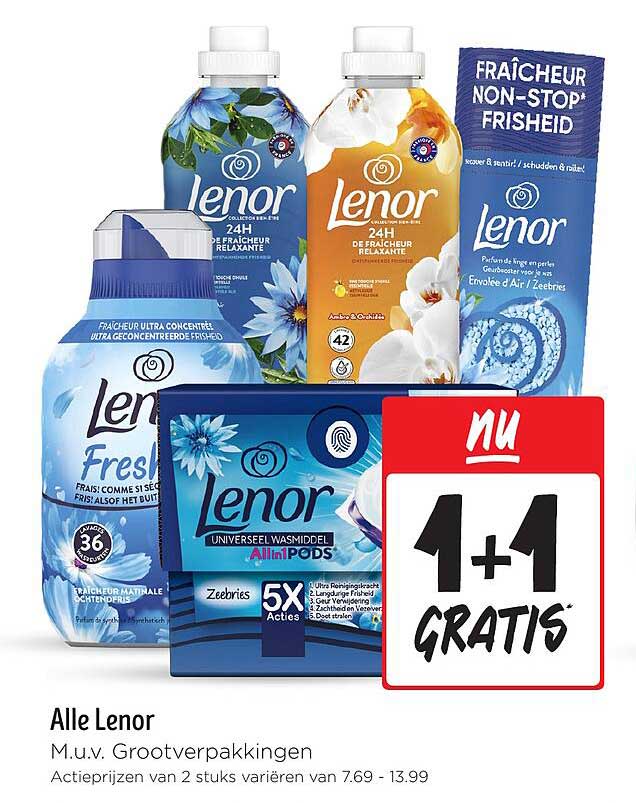 Alle Lenor M.u.v. Grootverpakkingen