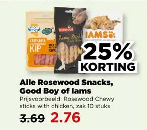 Alle Rosewood Snacks, Good Boy of Iams
