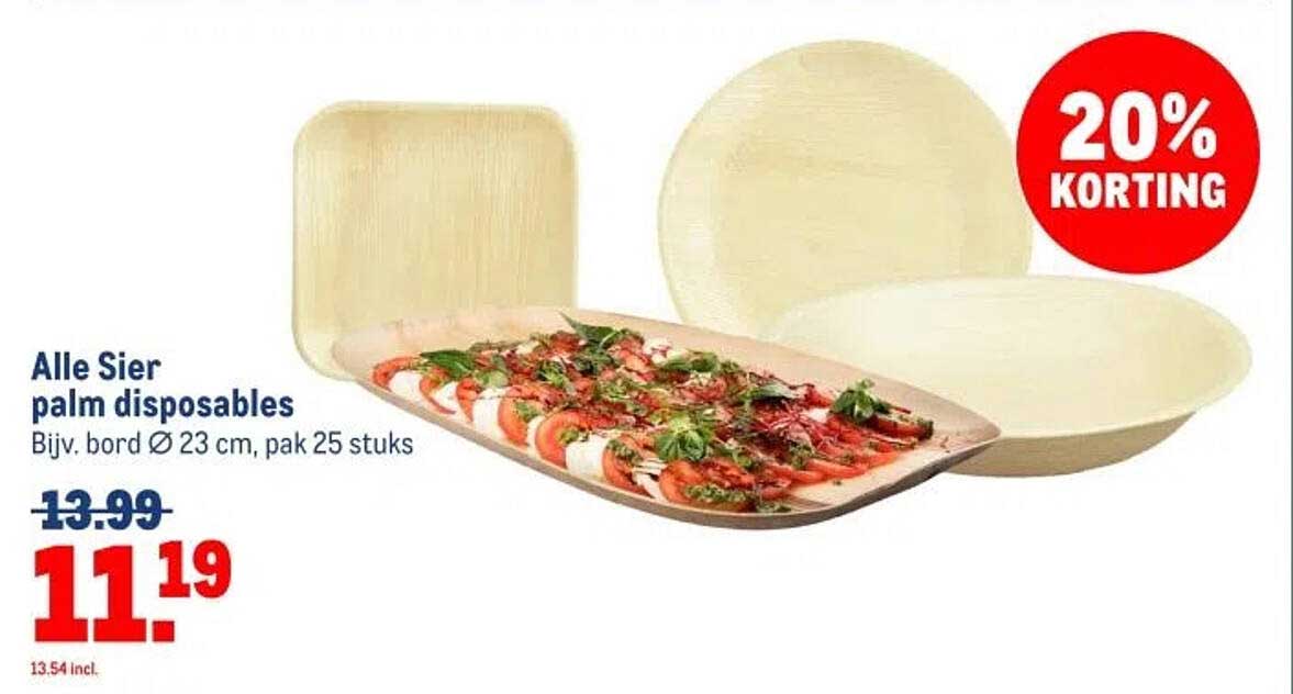 Alle Sier palm disposables