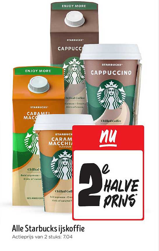 Alle Starbucks ijskoffie
