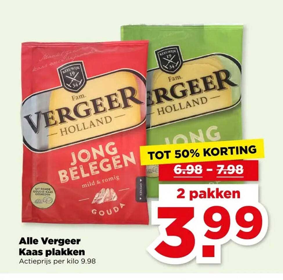 Alle Vergeer Kaas plakken