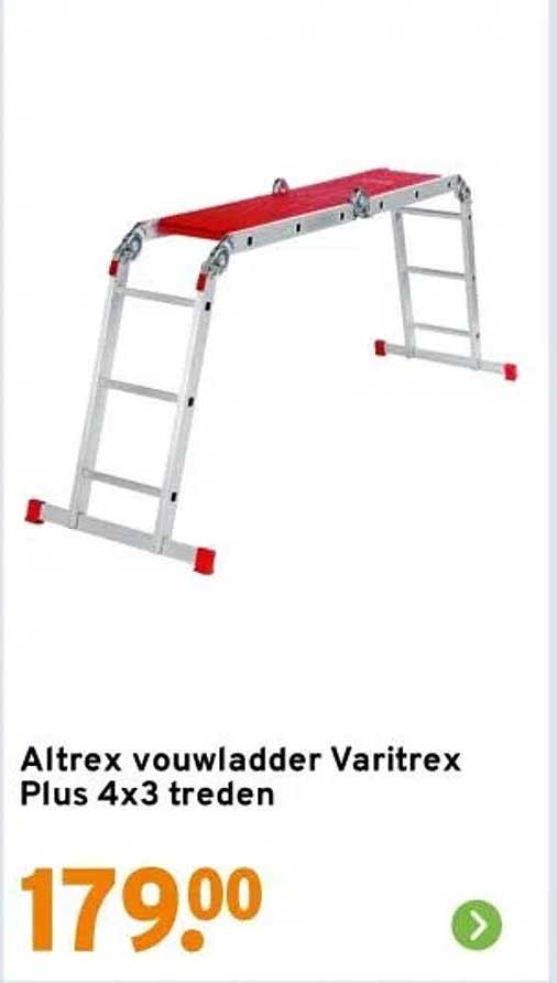 Altrex vouwladder Varitrex Plus 4x3 treden