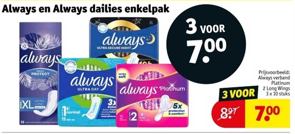 Always en Always dailies enkelpak
