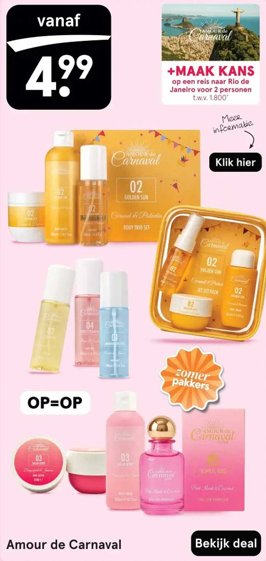 Amour de Carnaval Body Trio Set