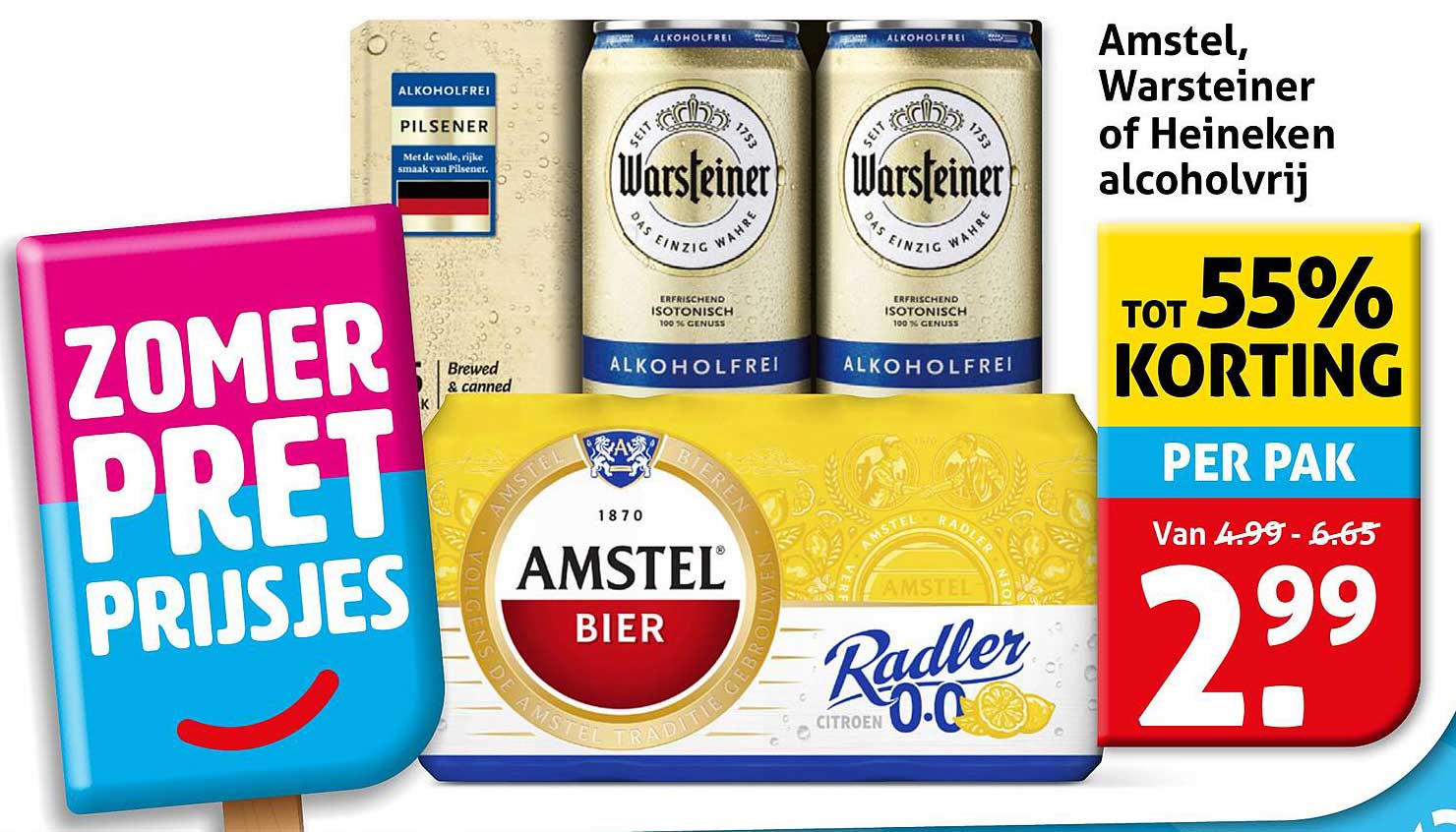 Amstel, Warsteiner of Heineken alcoholvrij