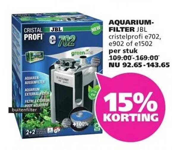 AQUARIUM-FILTER JBL cristelprofi e702, e902 of e1502 per stuk