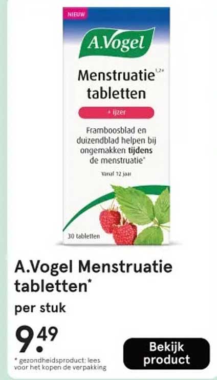 A.Vogel Menstruatie tabletten