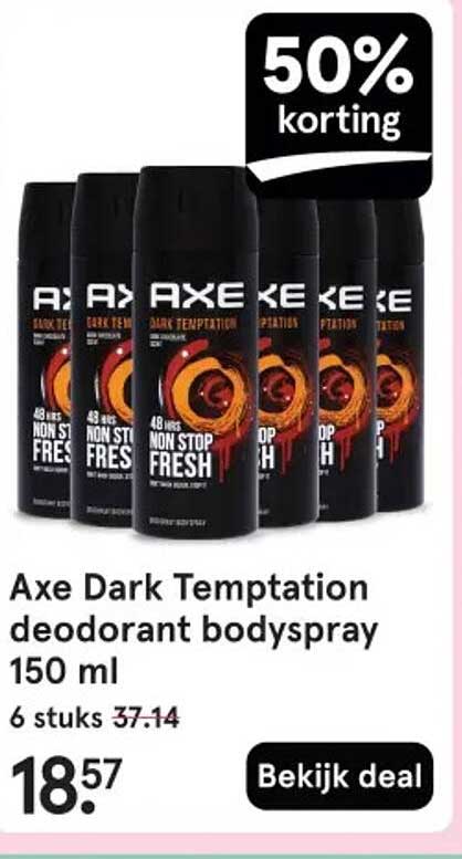 Axe Dark Temptation deodorant bodyspray 150 ml
