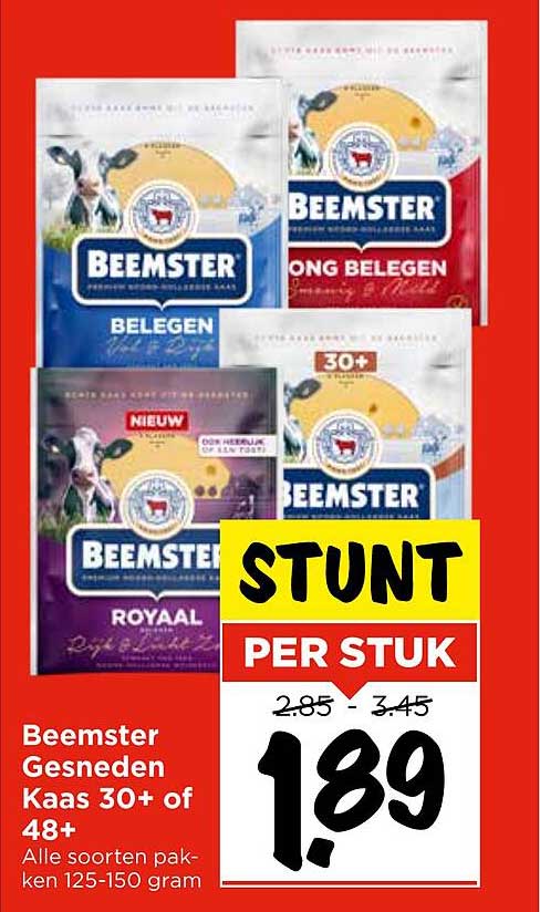 Beemster Gesneden Kaas 30+ of 48+