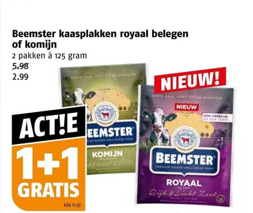 Beemster kaasplakken royaal beleggen of komijn