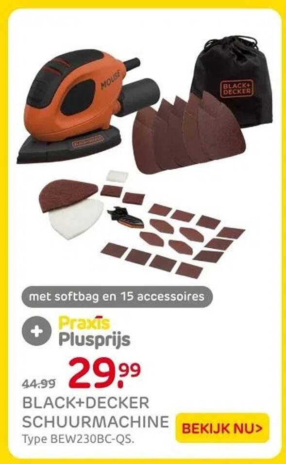 BLACK+DECKER SCHUURMACHINE Type BEW230BC-QS