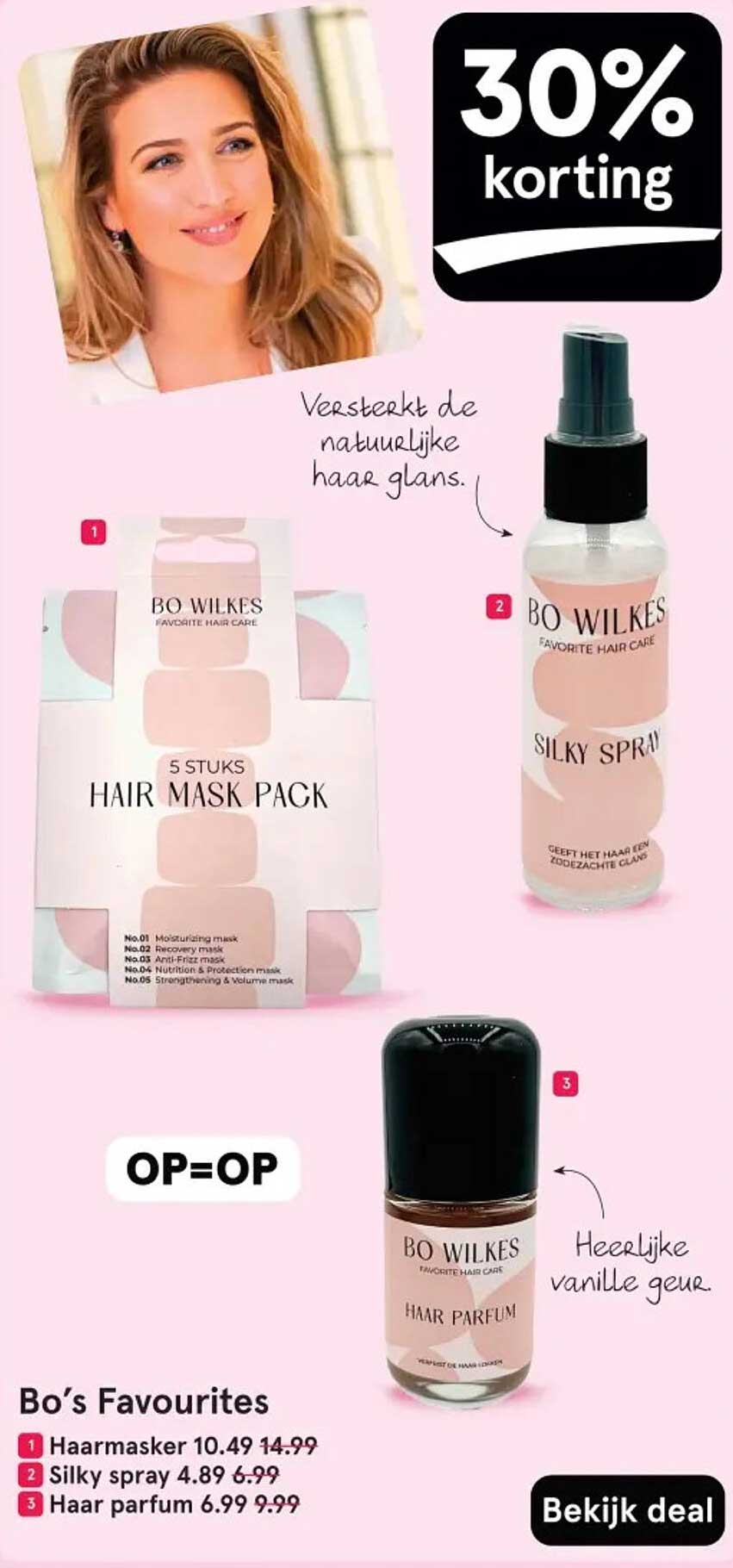 Bo Wilkes Haarmasker 5 Stuks Hair Mask Pack
