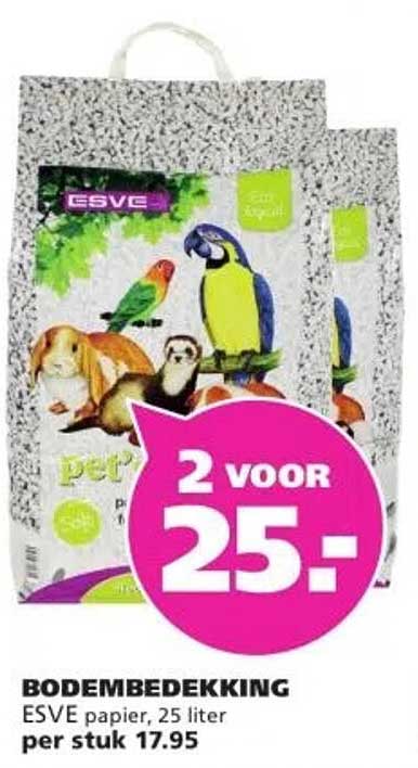 BODEMBEDEKKING ESVE papier, 25 liter