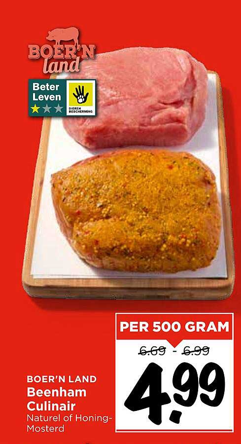 BOER'N LAND Beenham Culinaire Naturel of Honing-Mosterd