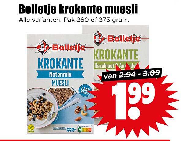 Bolletje krokante muesli