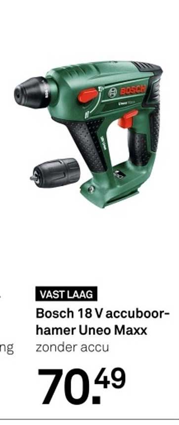 Bosch 18 V accuboormachine Uneo Maxx zonder accu
