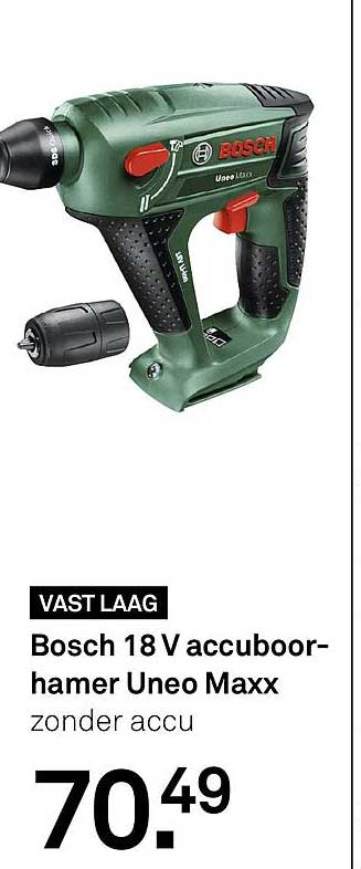 Bosch 18 V accuboormachine Uneo Maxx zonder accu