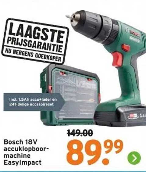 Bosch 18V accuklopboormachine EasyImpact