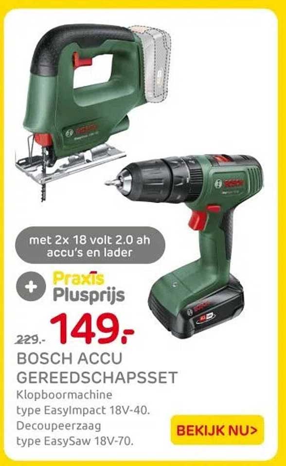 BOSCH ACCU GEREEDSCHAPSET