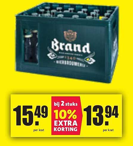 Brand Bier – 10% extra korting bij 2 stuks