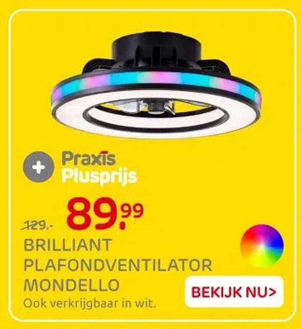 BRILLIANT PLAFONDVENTILATOR MONDELLO