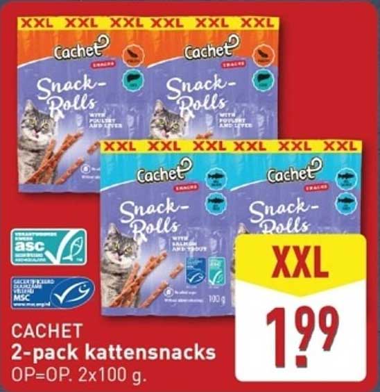 Cachet 2-pack kattensnacks