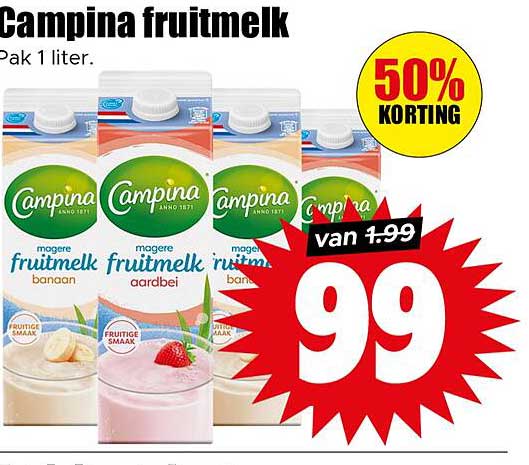 Campina fruitmelk