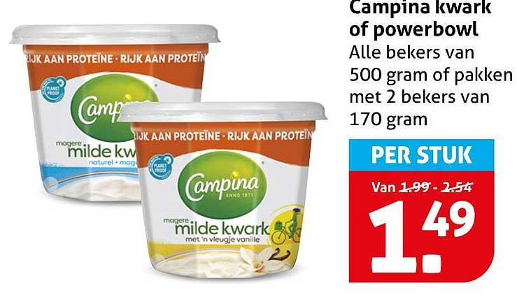 Campina kwark of powerbowl