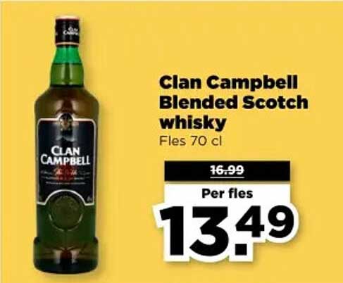 Clan Campbell Blended Scotch whisky Fles 70 cl