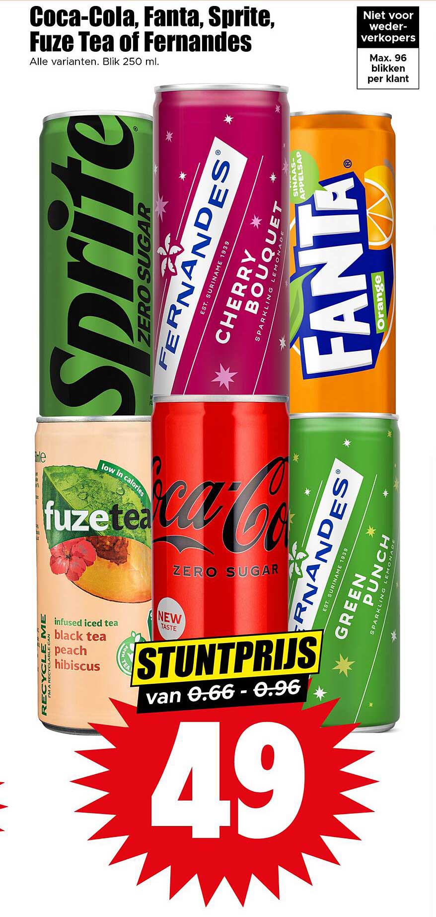 Coca-Cola, Fanta, Sprite, Fuze Tea of Fernandes