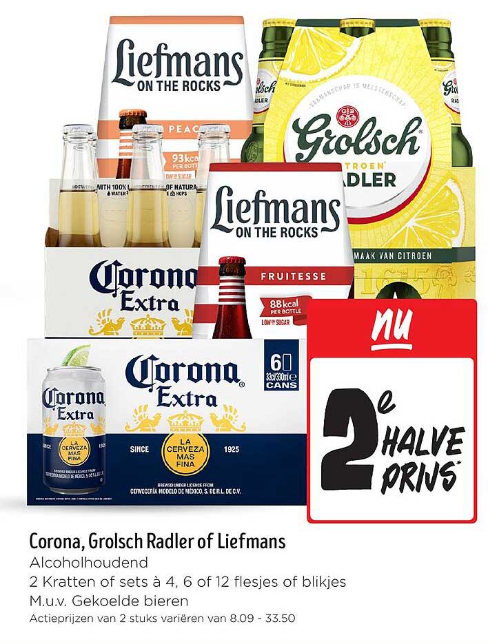 Corona, Grolsch Radler of Liefmans
