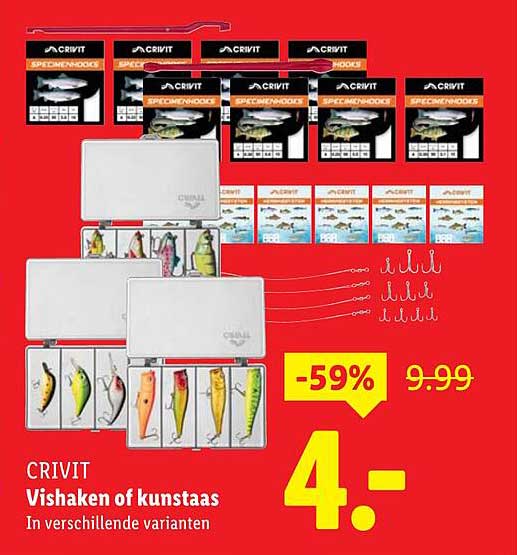 CRIVIT Vishaken of kunstaas in verschillende varianten