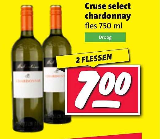 Cruse select chardonnay fles 750 ml