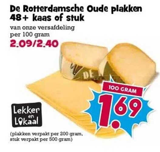 De Rotterdamse Oude plakken 48+ kaas of stuk