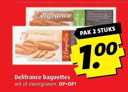 Delifrance baguettes wit of meergranen, OP=OP!