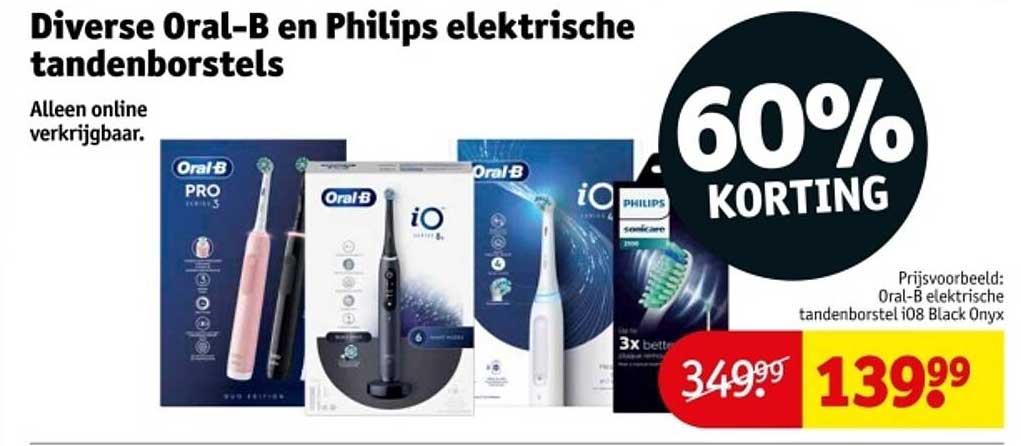 Diverse Oral-B en Philips elektrische tandenborstels