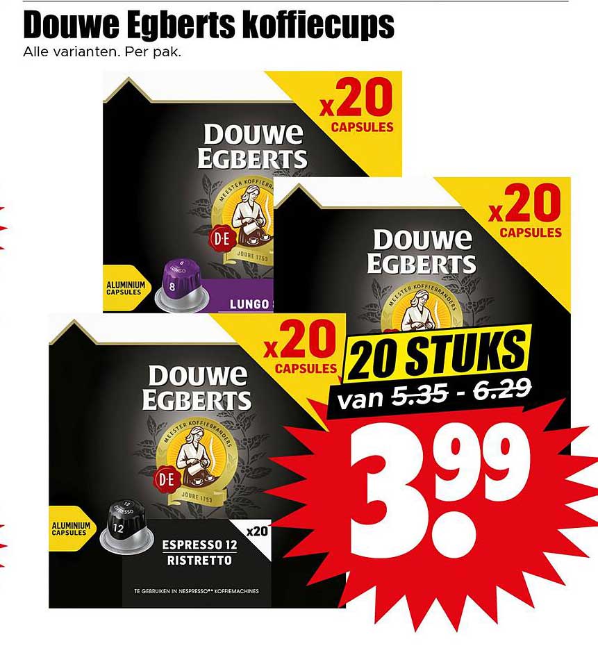 Douwe Egberts koffiecups