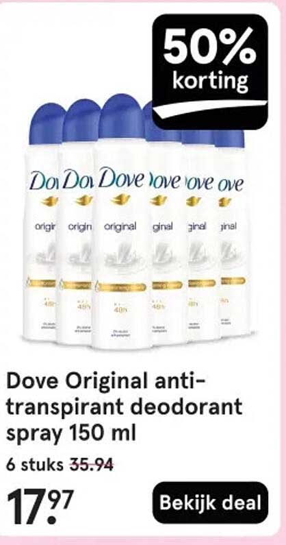 Dove Original anti-transpirant deodorant spray 150 ml