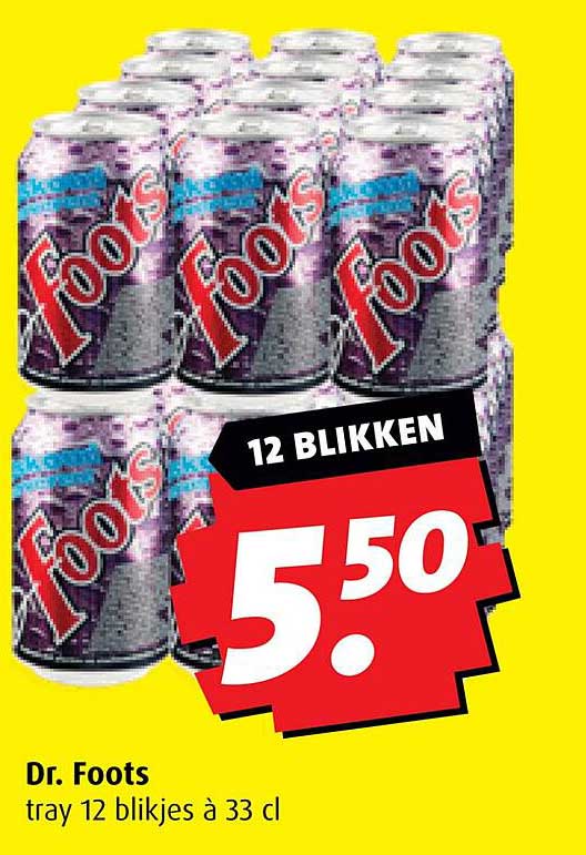 Dr. Foots tray 12 blikjes à 33 cl