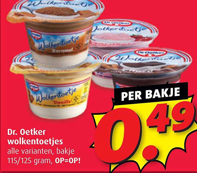 Dr. Oetker wolkentoetjes