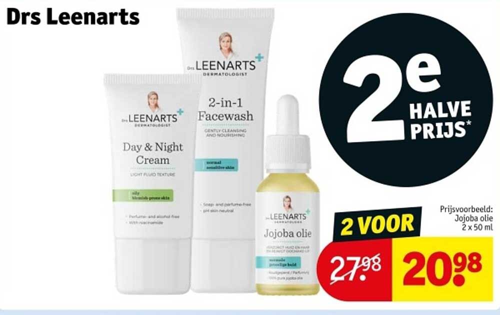 Drs Leenarts: 2 Voor Jojoba olie 2 x 50 ml